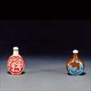 Two Beijing Glass Snuff Bottles