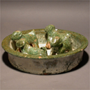 A Green Glazed Pottery Ram Pen