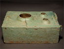 A Green Glazed Pottery Stove