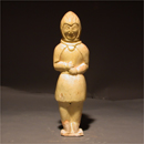 A Straw Glazed Pottery Figure