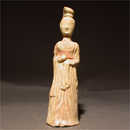 A Straw Glazed Pottery Lady