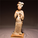 A Painted Pottery Fat Lady
