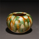 A Sancai Glazed Pottery Pot 