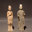 Two Painted Pottery Figures 