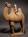 A Pottery Camel with a Detachable Foreign Rider