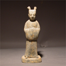 A Gray Pottery Figure 