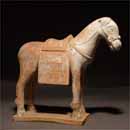 A Painted Pottery Horse 