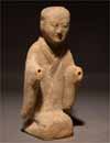 A Pottery Kneeling Figure 
