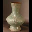 A Green-Glazed Pottery Vase