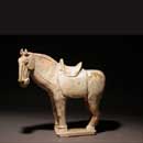 A Painted Pottery Horse 