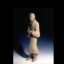 A Grey Earthenware Figure