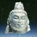 A Limestone Head of Buddha