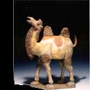A Painted Pottery Camel 