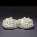 A White Jade Two-part Belt Buckle