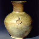 A Yellowish-Glazed Tall-Necked Hu/Jar with Two Loop-Handles (Yueh Ware)